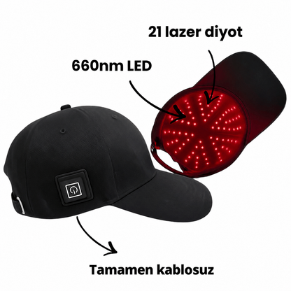 Kırmızı Işık Terapi Şapkası